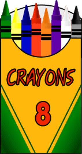 Crayons cliparts eight.