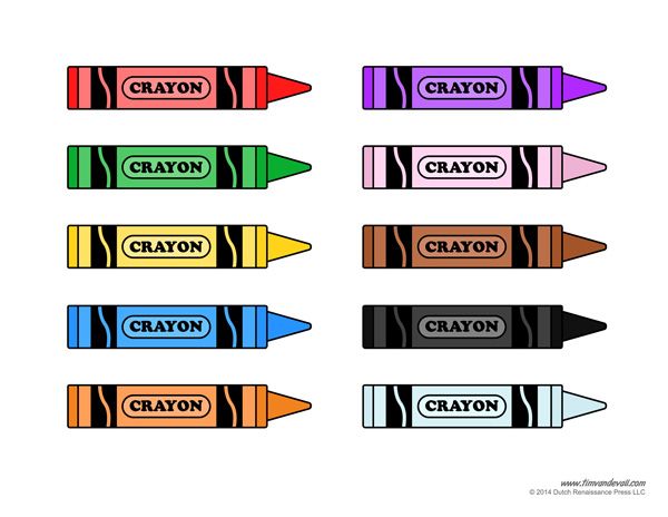 Crayon template printable.