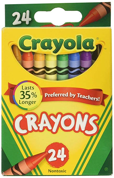 Crayola crayons box.