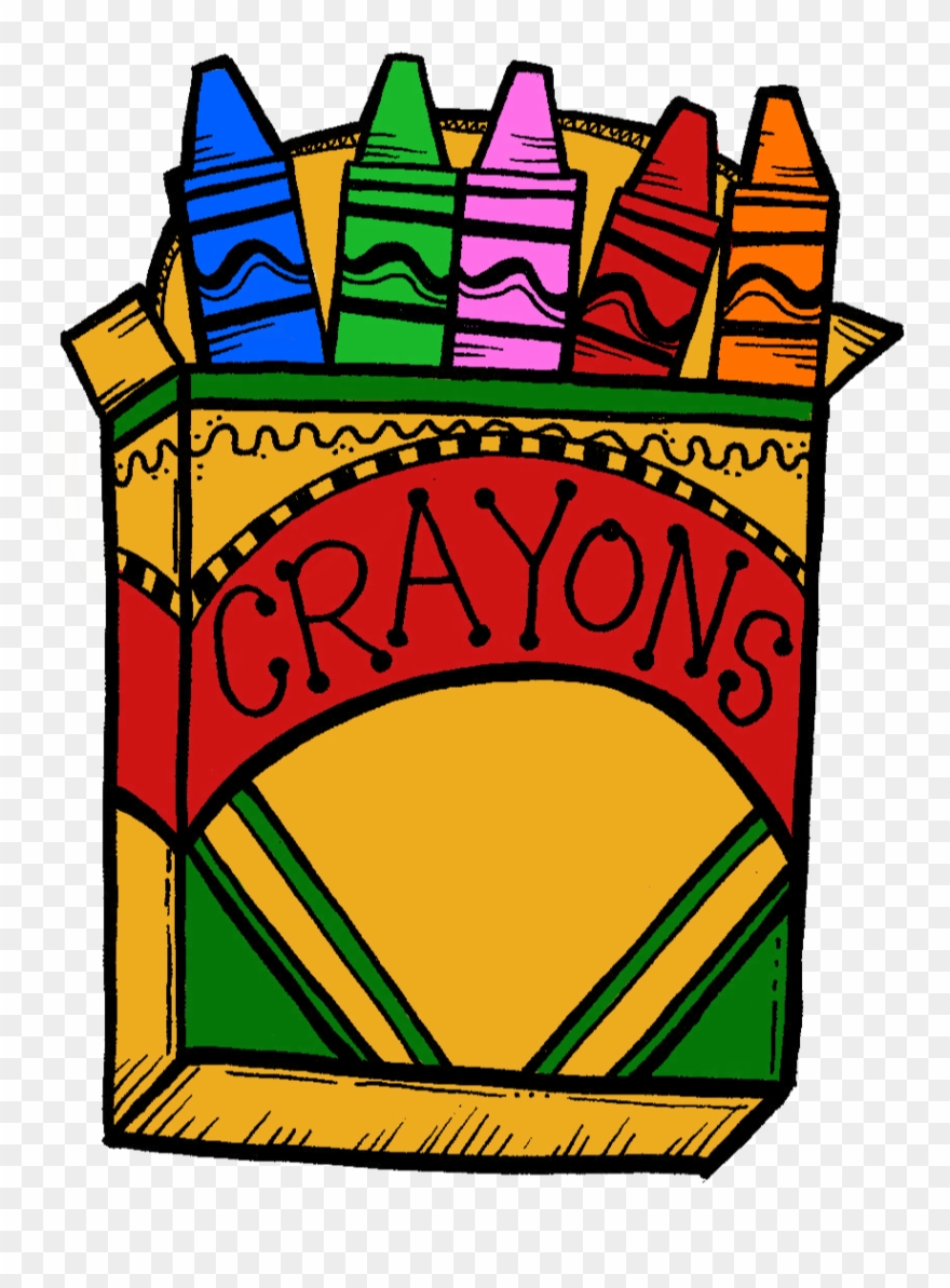 Pack crayons clipart.