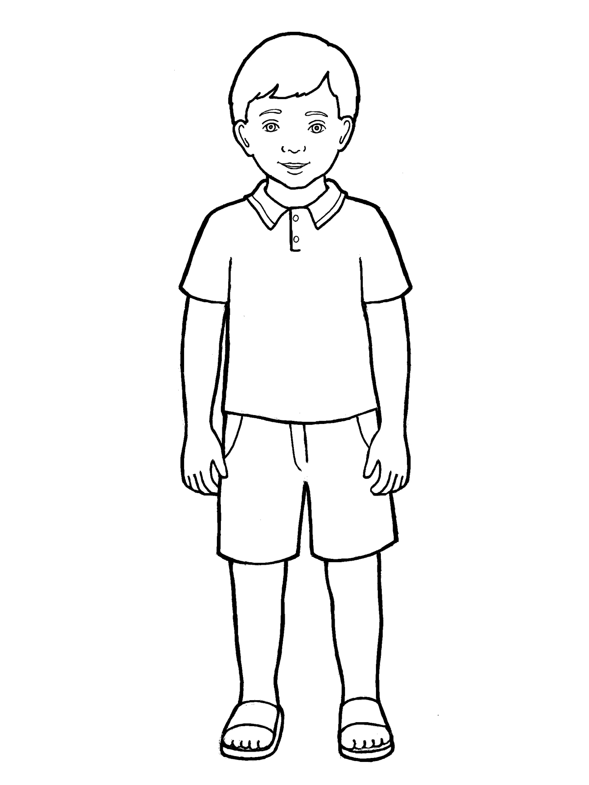 Lds boy clipart black and white