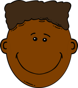 Black Boy With Flattop clip art