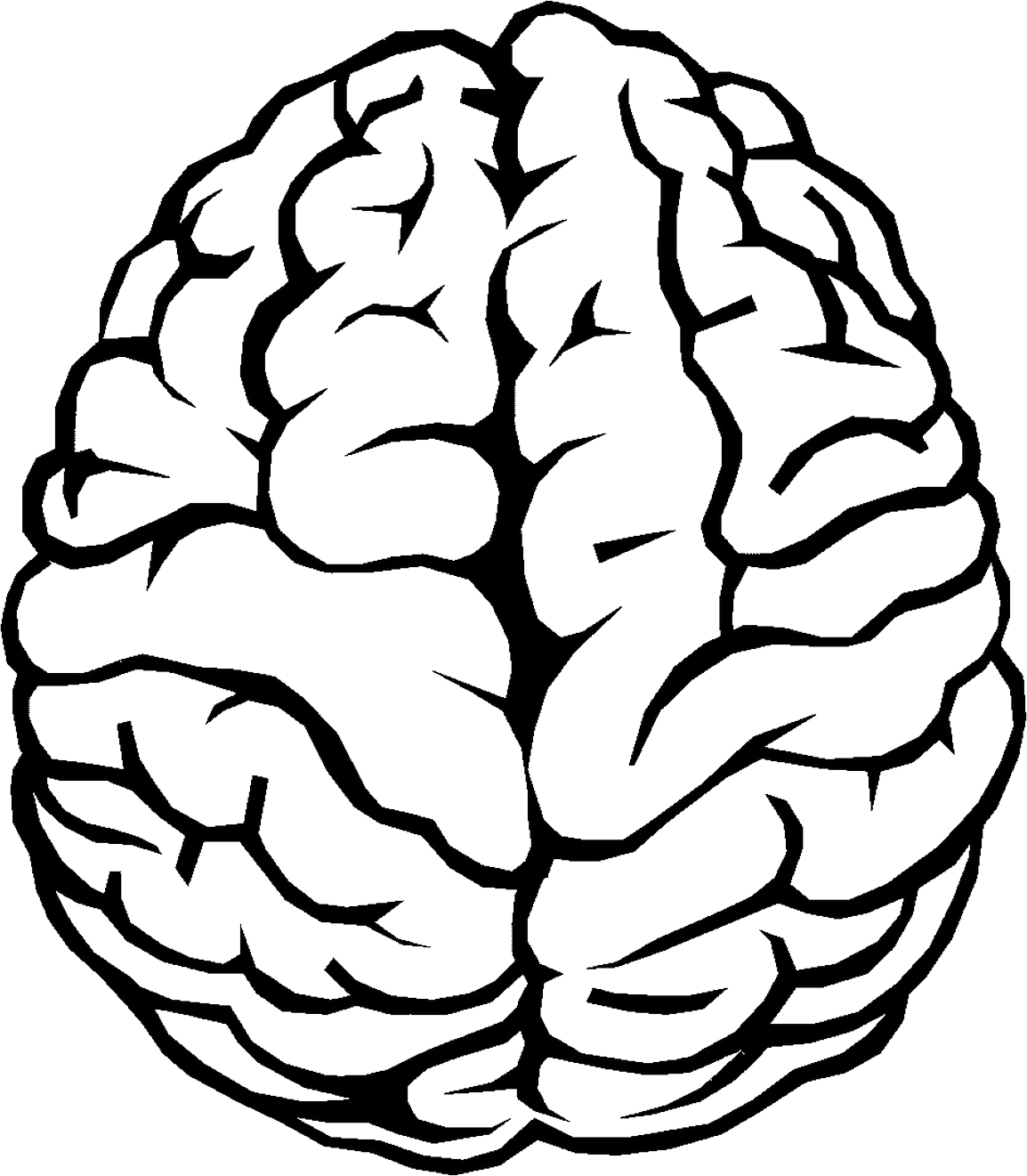 Brain Outline PNG Image