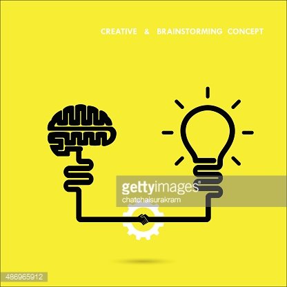 Creative Brainstorm Concept Business and Education Idea