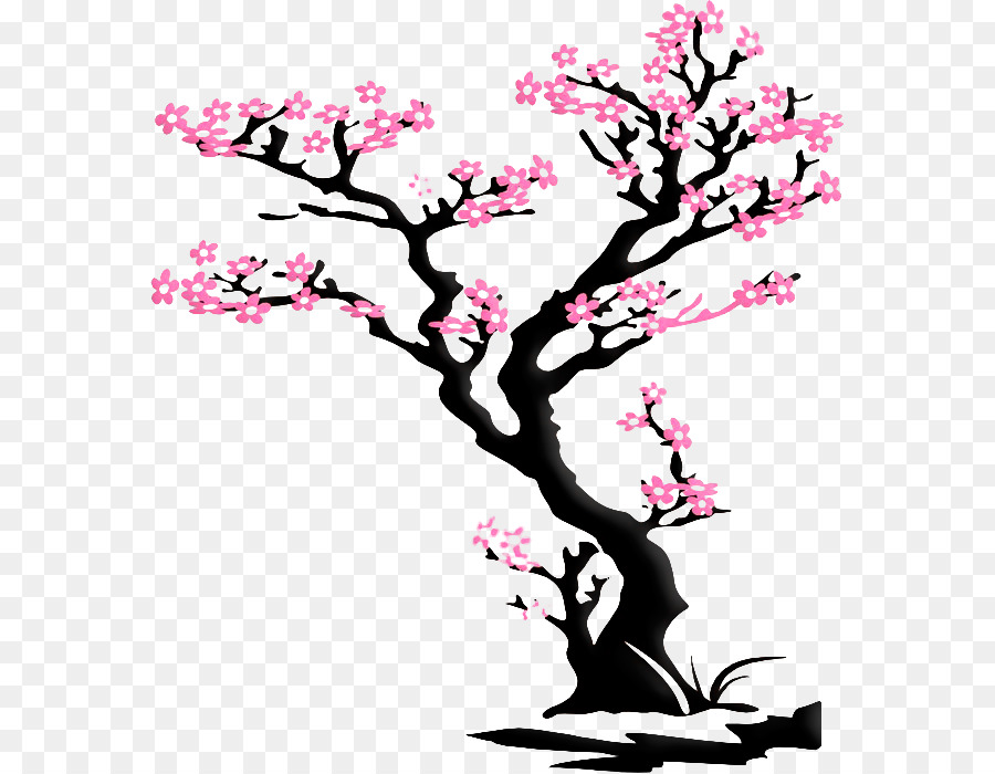 Cherry Blossom Tree Drawing clipart