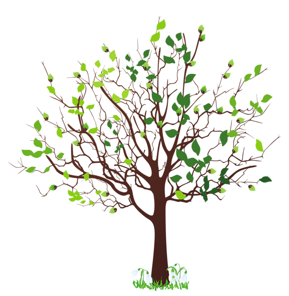 branch with leaves clipart whimsical