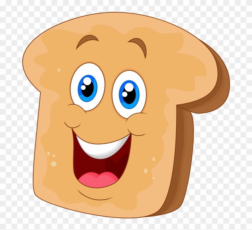 Clipart face bread.