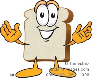 Cartoon bread clipart.