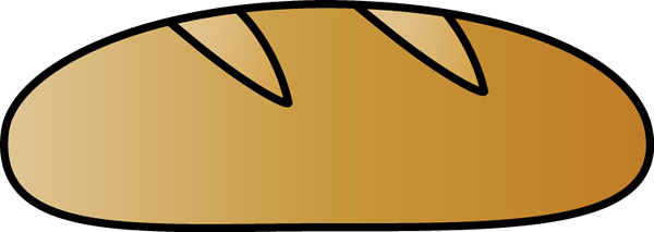 Italian bread clipart