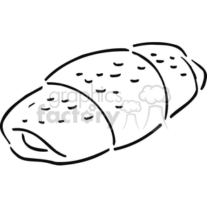 Bread outline clipart.