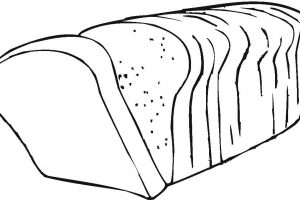 Bread clipart outline.