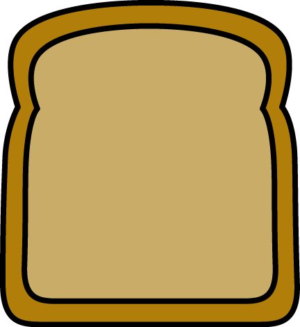 Slice of bread clipart