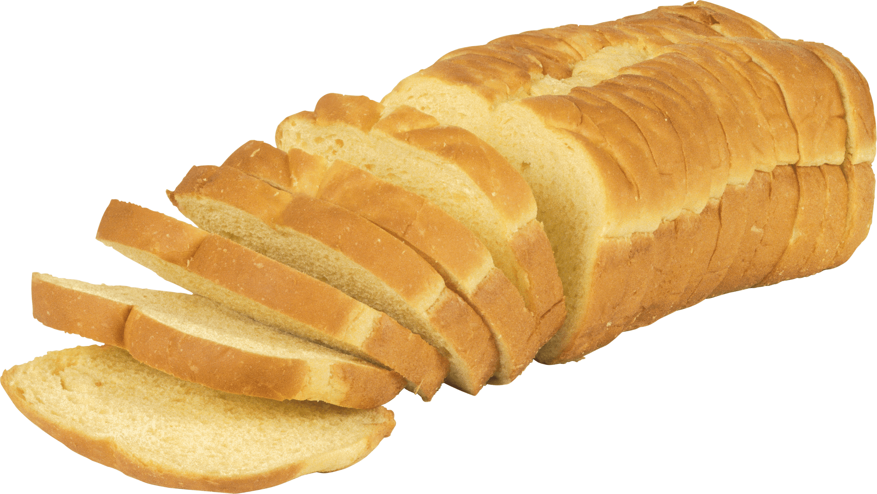 Sliced bread transparent.