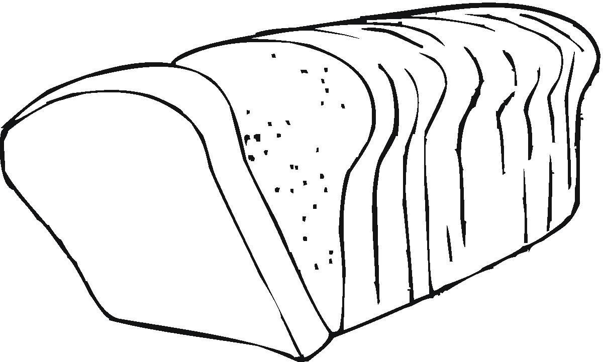 Bread black and white clip art bread clipart