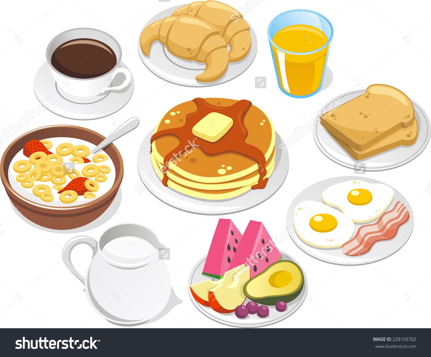Breakfast Clipart cartoon