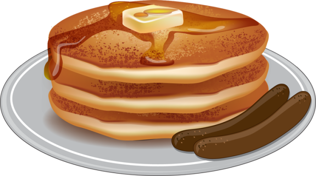 Pancake and sausage clipart