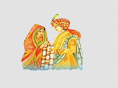 Hindu bride clipart.
