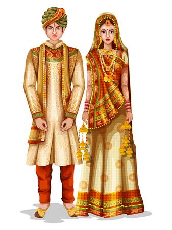 Hindu bride and.