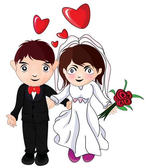 Free Cartoon Bride And Groom, Download Free Clip Art, Free