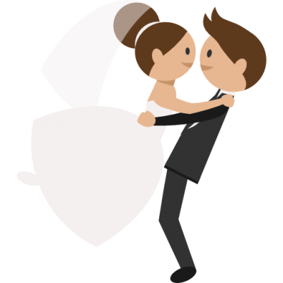 bride and groom clipart transparent background