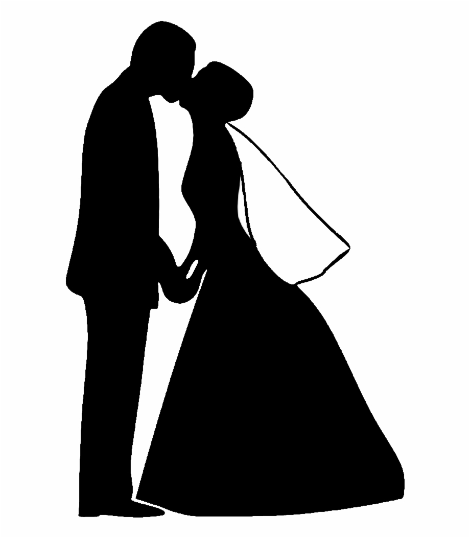 Free Bride And Groom Silhouette Png