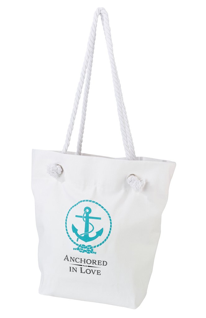 Anchored in Love Beach Bag