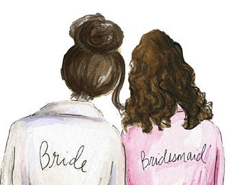 Bridesmaid Pdf Download Brunette Bride Brunette Curly Hair