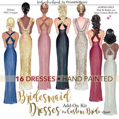7 Best bridesmaid clipart images in