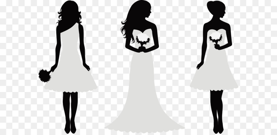 Free bridesmaid silhouette.