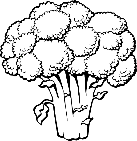 HD Vegetable Clipart Black And White
