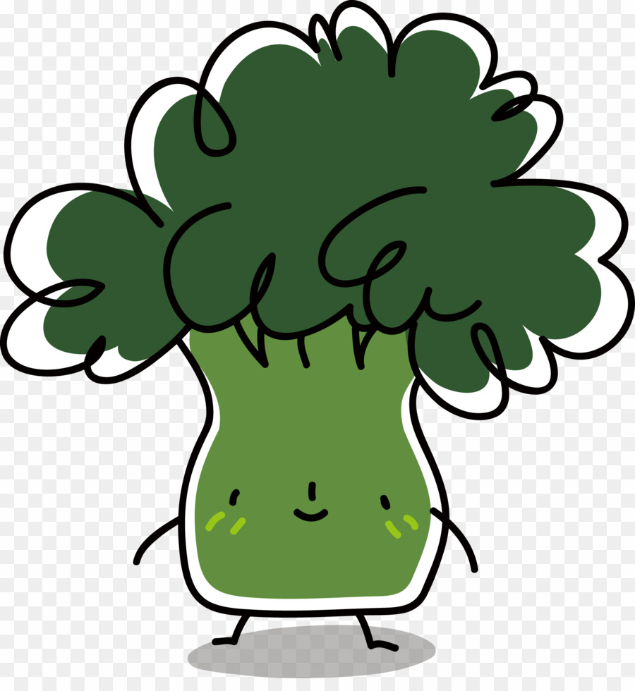 Cartoon broccoli png.