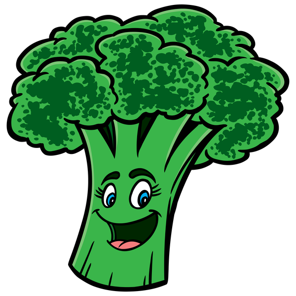 Broccoli clipart look.