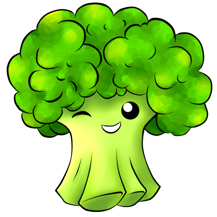 broccoli clipart happy