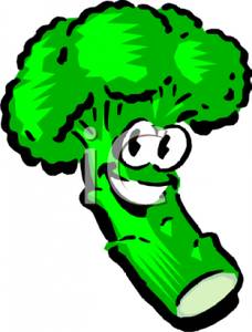 A Smiling Broccoli Clipart Picture
