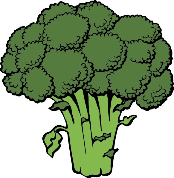Broccoli clipart look.