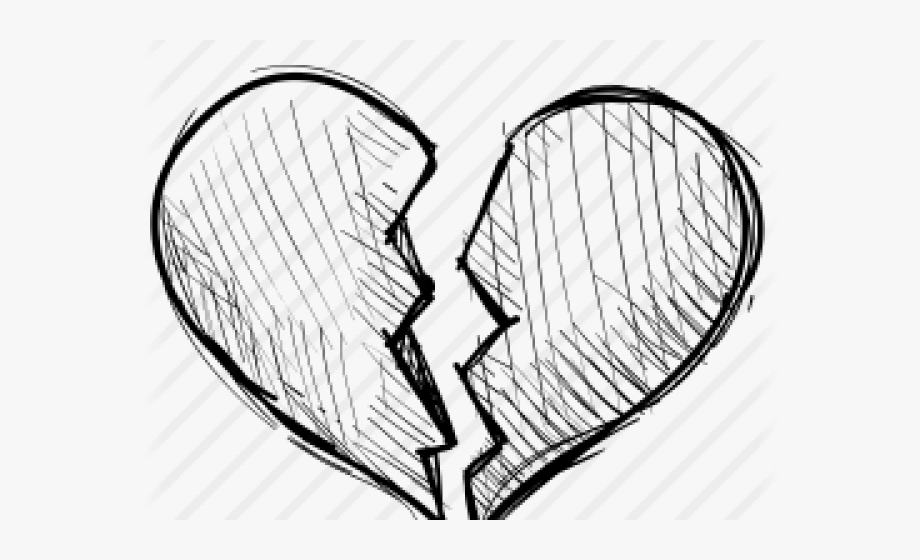 Best Sketch Drawing Of A Broken Heart with Realistic