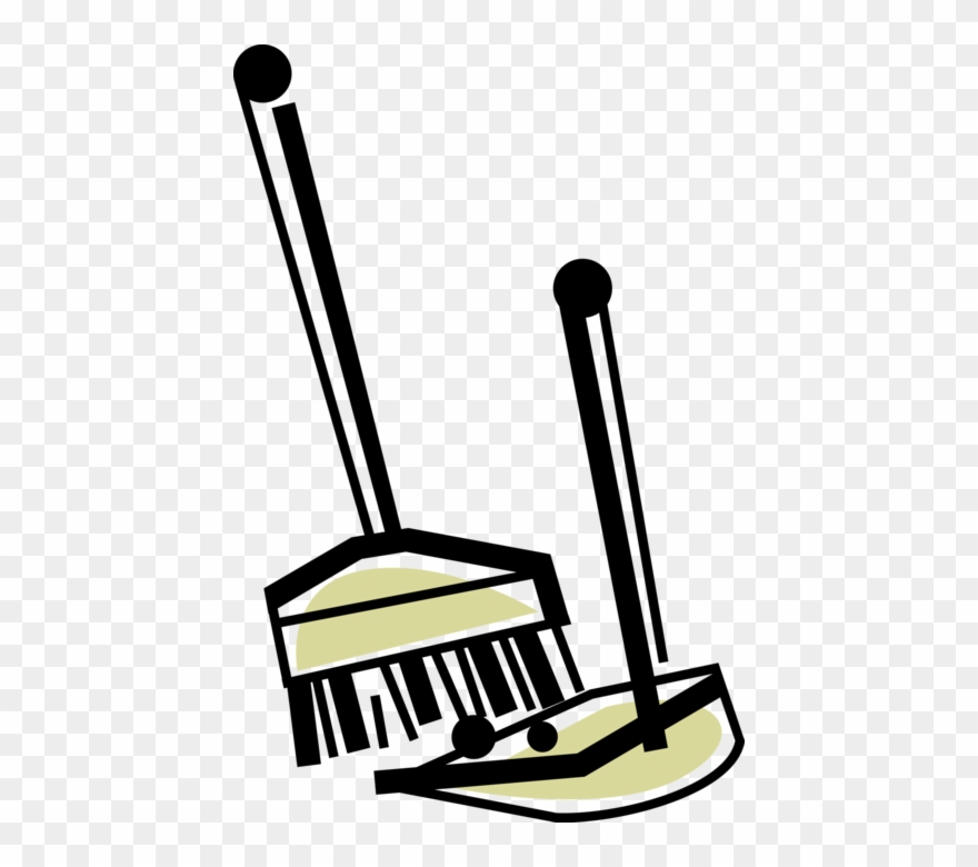 Image Library Broom And Dustpan Clipart