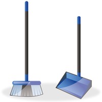Broom brooms dustpan.