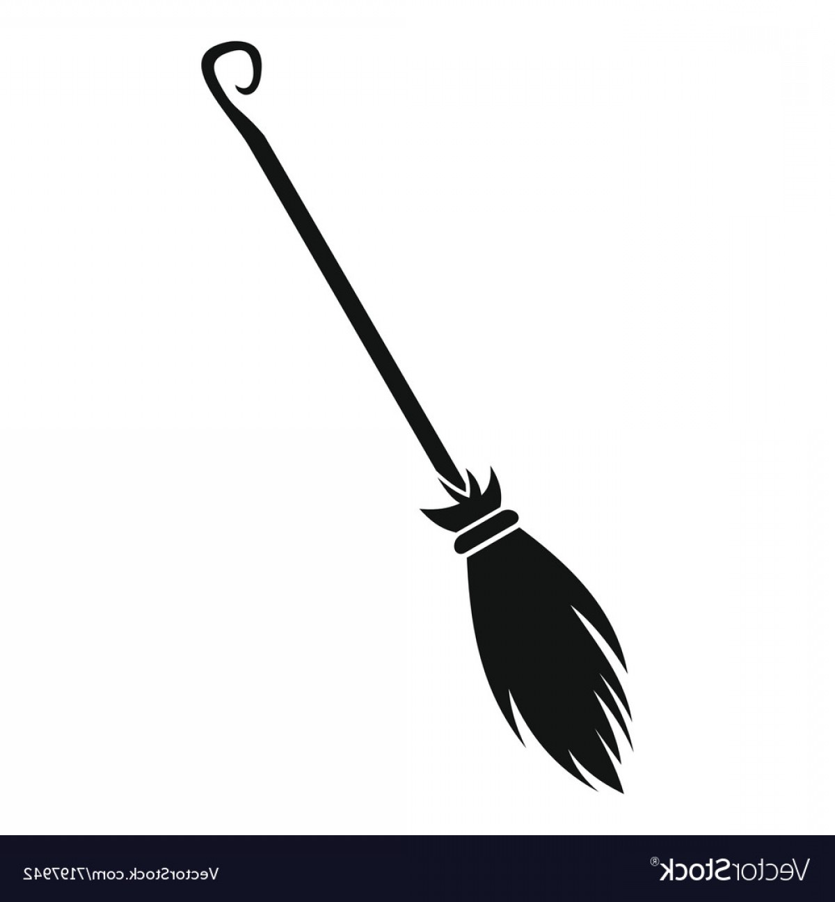 Vector witch broom.