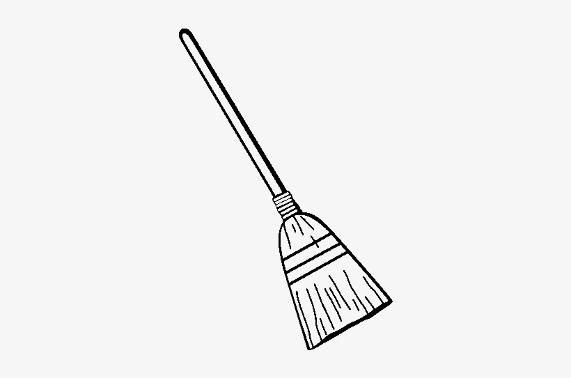 Coloring Page Broom
