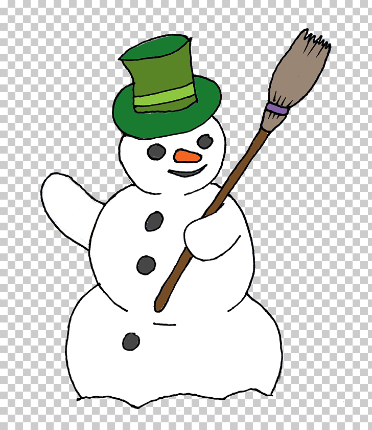 Snowman broom snowman.