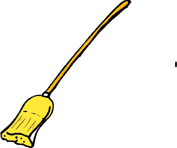 broom clipart vector