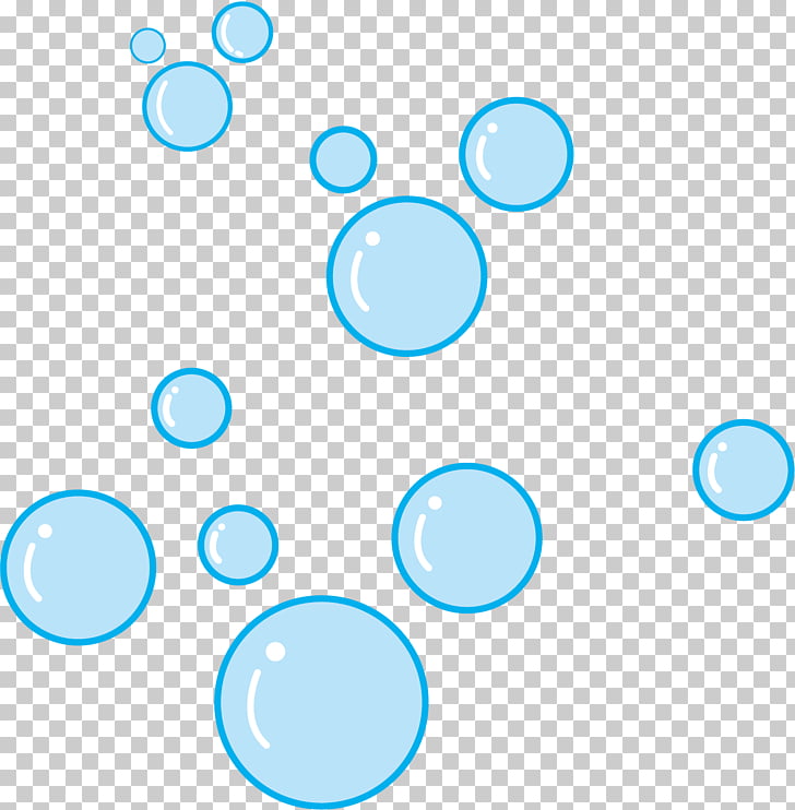 Blue cartoon bubble.