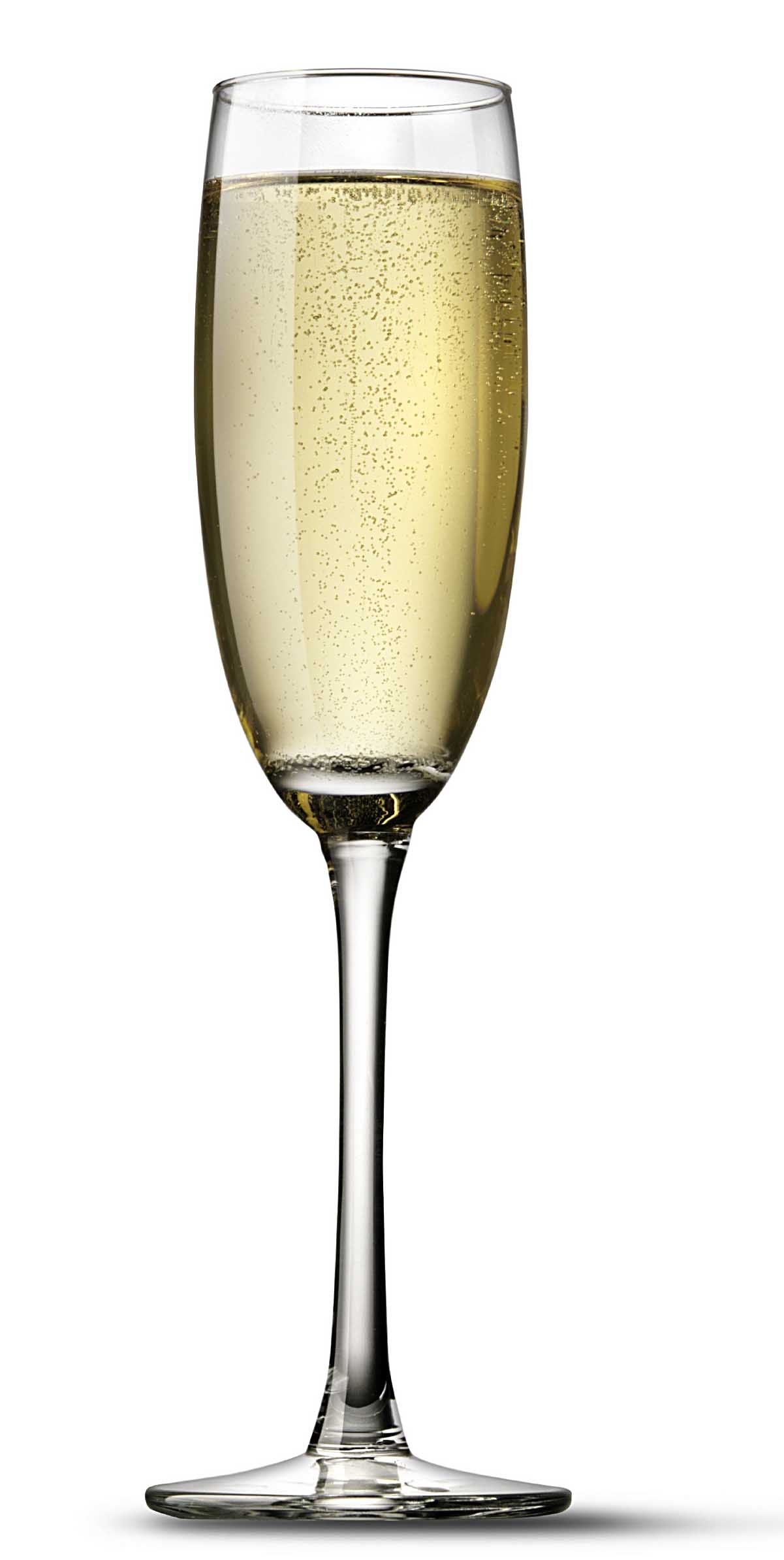 Champagne glass bubbles.