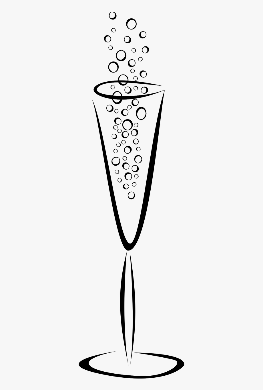 Bubbles Champagne Glass Free Picture