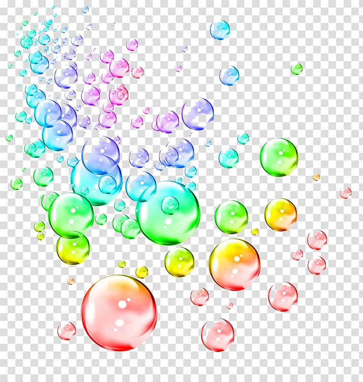 Soap bubble colored.