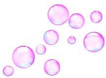Pink bubbles clipart