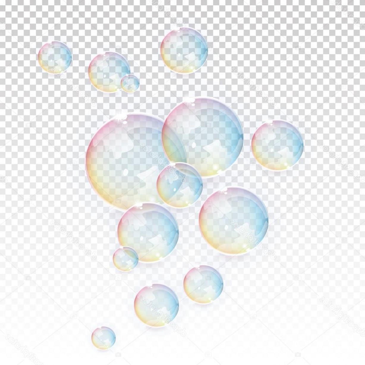 Stock Illustration Vector Transparent Bubbles Background