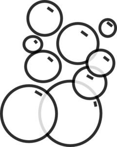 Bubbles Png Black And White