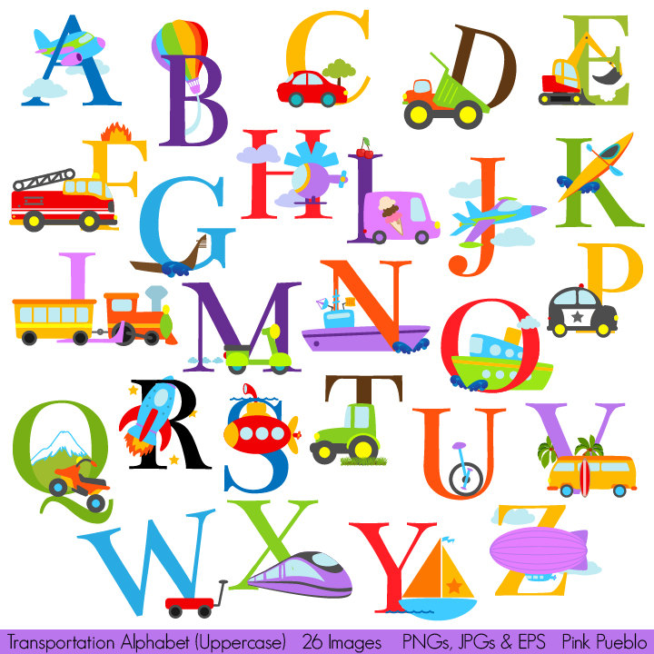 Free alphabet cliparts.